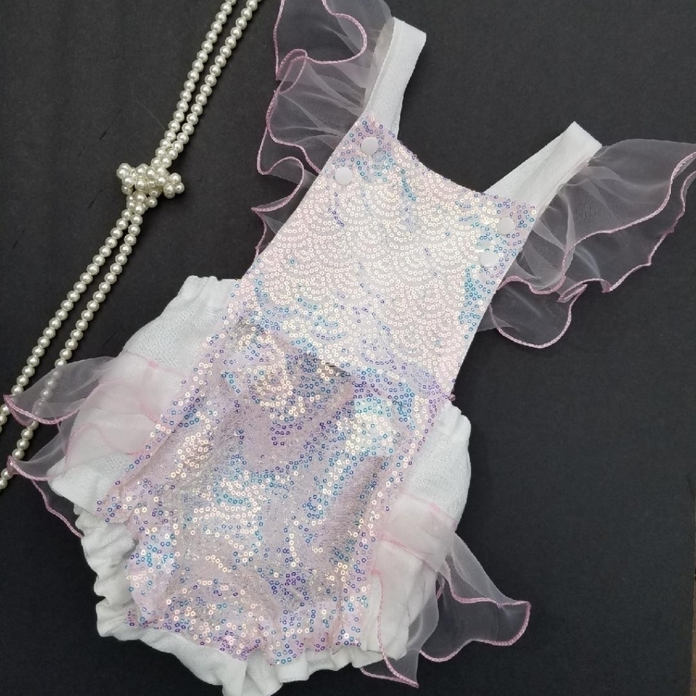 Baby girl 18-24 months sparkling romper NEW!